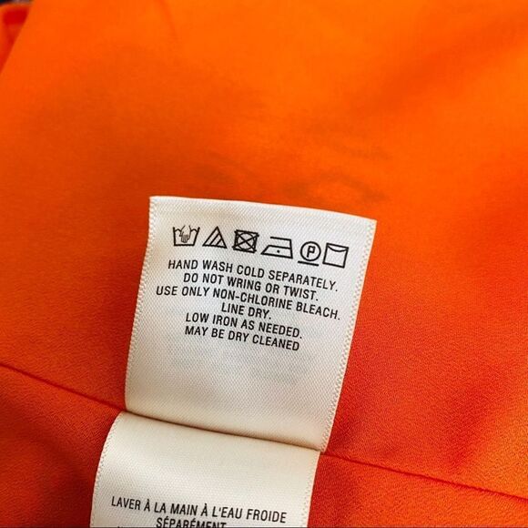 Anthropologie Halter Dress Small 6 orange paisley - Picture 10 of 11